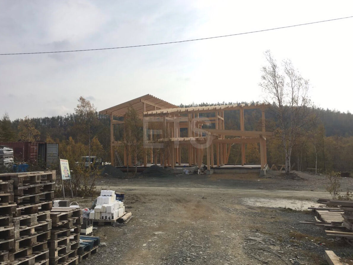 Строительство проекта фахверкового дома на Сахалине от ETS